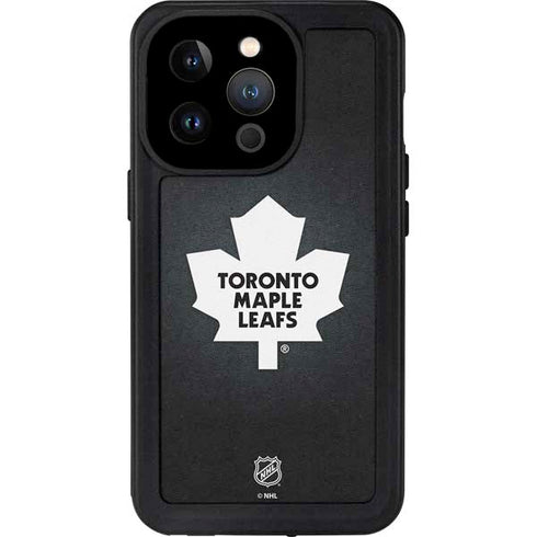NHL Toronto Maple Leafs Black Background iPhone 15 Pro Waterproof Case