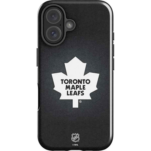 NHL Toronto Maple Leafs Black Background iPhone 16 Impact Case
