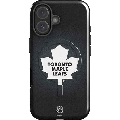 NHL Toronto Maple Leafs Black Background iPhone 16 Magsafe Impact Case