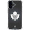 NHL Toronto Maple Leafs Black Background iPhone 16 Plus Clear Case