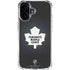 NHL Toronto Maple Leafs Black Background iPhone 16 Plus Clear Case