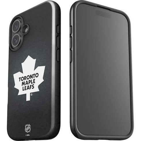 NHL Toronto Maple Leafs Black Background iPhone 16 Plus Impact Case