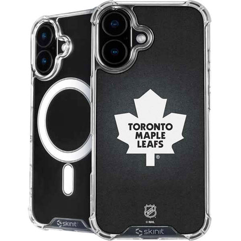 NHL Toronto Maple Leafs Black Background iPhone 16 Plus MagSafe Case