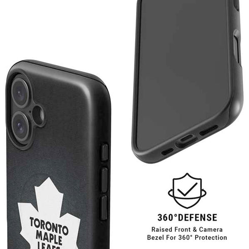 NHL Toronto Maple Leafs Black Background iPhone 16 Plus Magsafe Impact Case