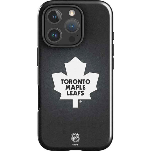 NHL Toronto Maple Leafs Black Background iPhone 16 Pro Impact Case