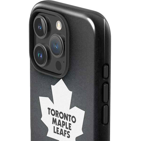 NHL Toronto Maple Leafs Black Background iPhone 16 Pro Impact Case