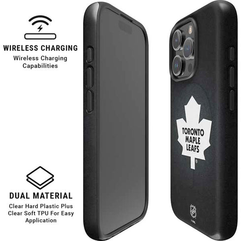 NHL Toronto Maple Leafs Black Background iPhone 16 Pro Magsafe Impact Case