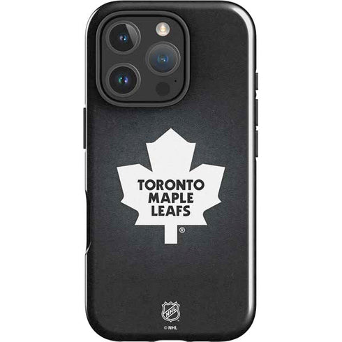 NHL Toronto Maple Leafs Black Background iPhone 16 Pro Max Impact Case