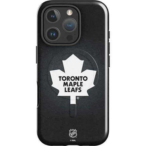 NHL Toronto Maple Leafs Black Background iPhone 16 Pro Max Magsafe Impact Case