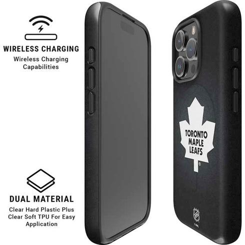 NHL Toronto Maple Leafs Black Background iPhone 16 Pro Max Magsafe Impact Case