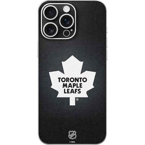 NHL Toronto Maple Leafs Black Background iPhone 16 Pro Max Skin