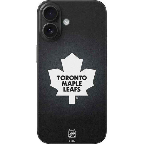 NHL Toronto Maple Leafs Black Background iPhone 16 Skin