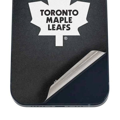 NHL Toronto Maple Leafs Black Background iPhone 16 Skin