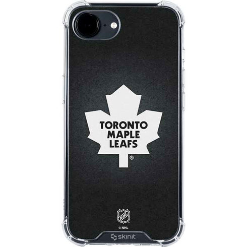 NHL Toronto Maple Leafs Black Background iPhone 16e Clear Case