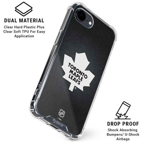 NHL Toronto Maple Leafs Black Background iPhone 16e Clear Case
