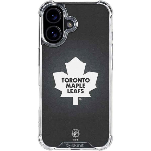 NHL Toronto Maple Leafs Black Background iPhone 17 Clear Case