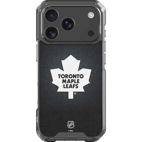 NHL Toronto Maple Leafs Black Background iPhone 18 Pro Clear Case