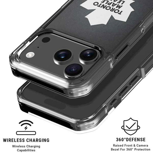 NHL Toronto Maple Leafs Black Background iPhone 18 Pro Clear Case