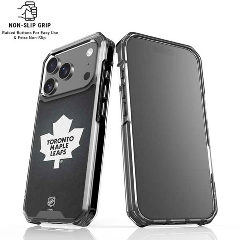 NHL Toronto Maple Leafs Black Background iPhone 18 Pro Clear Case