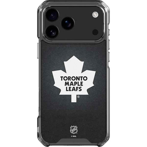 NHL Toronto Maple Leafs Black Background iPhone 18 Pro Max Clear Case