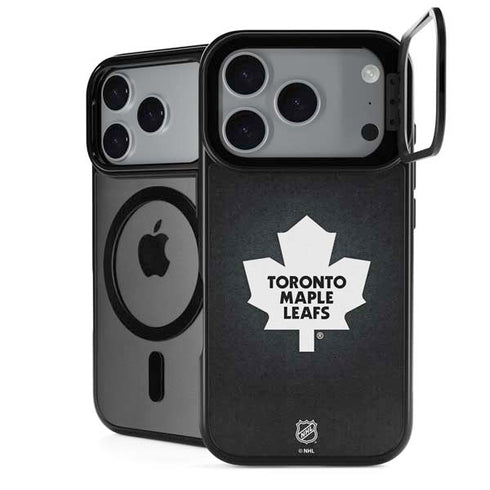 NHL Toronto Maple Leafs Black Background iPhone 18 Pro Max Kickstand Case
