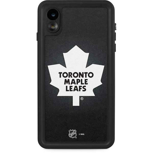 NHL Toronto Maple Leafs Black Background iPhone Cases