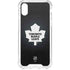 NHL Toronto Maple Leafs Black Background iPhone XS Clear Case