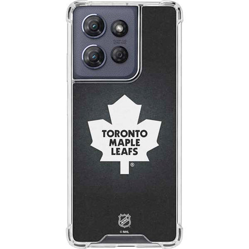 NHL Toronto Maple Leafs Black Background Moto G Play 5G (2025) Clear Case