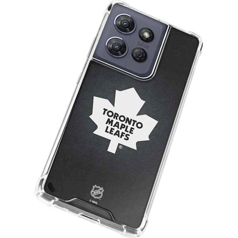 NHL Toronto Maple Leafs Black Background Moto G Play 5G (2025) Clear Case