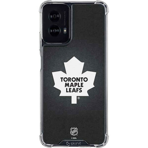 NHL Toronto Maple Leafs Black Background Moto G Power 5G (2024) Clear Case