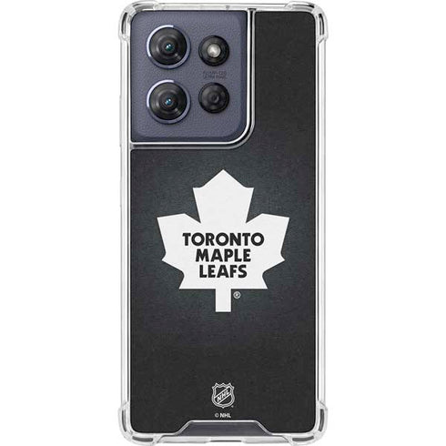 NHL Toronto Maple Leafs Black Background Moto G Power 5G (2025) Clear Case