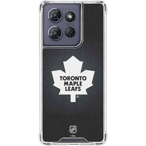 NHL Toronto Maple Leafs Black Background Moto G Stylus 5G (2025) Clear Case