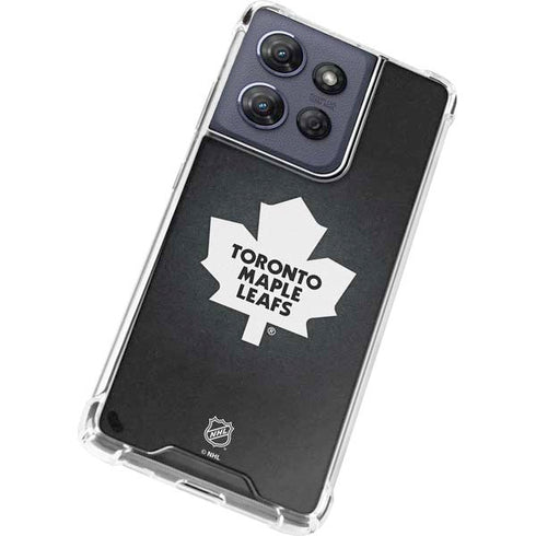 NHL Toronto Maple Leafs Black Background Moto G Stylus 5G (2025) Clear Case