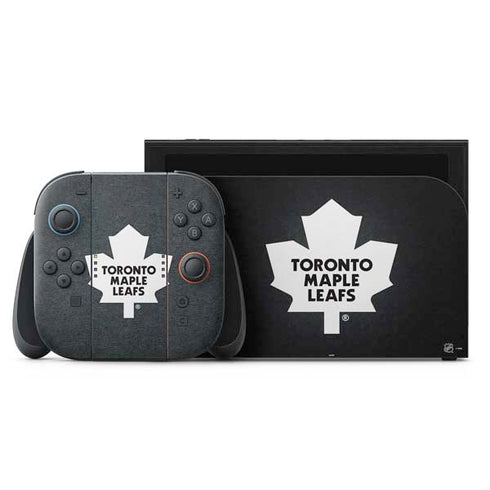 NHL Toronto Maple Leafs Black Background Nintendo Skins