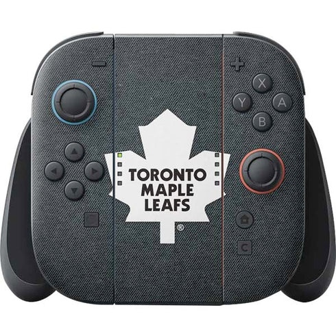 NHL Toronto Maple Leafs Black Background Nintendo Switch 2 (2025) Joy-Con Controller Skin
