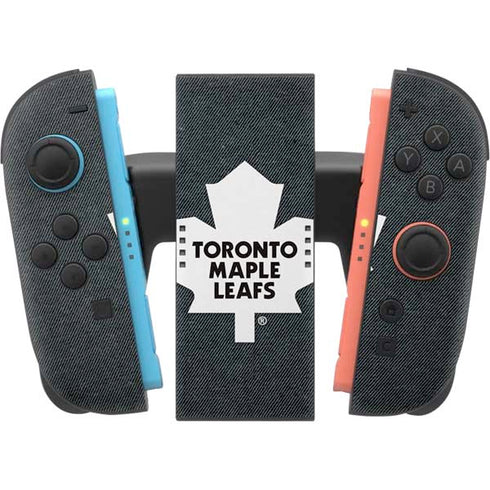 NHL Toronto Maple Leafs Black Background Nintendo Switch 2 (2025) Joy-Con Controller Skin
