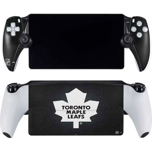 NHL Toronto Maple Leafs Black Background PlayStation Portal Remote Player Skin