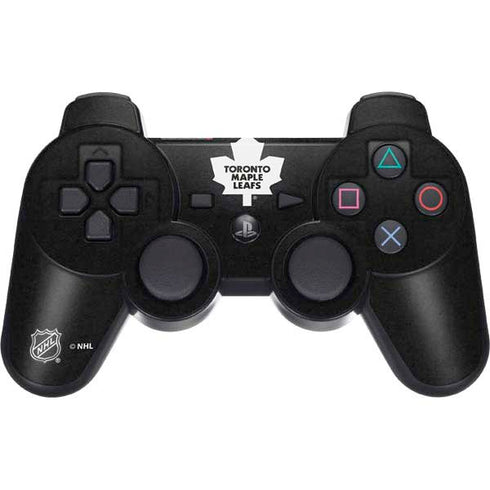NHL Toronto Maple Leafs Black Background PS3 Dual Shock wireless controller Skin