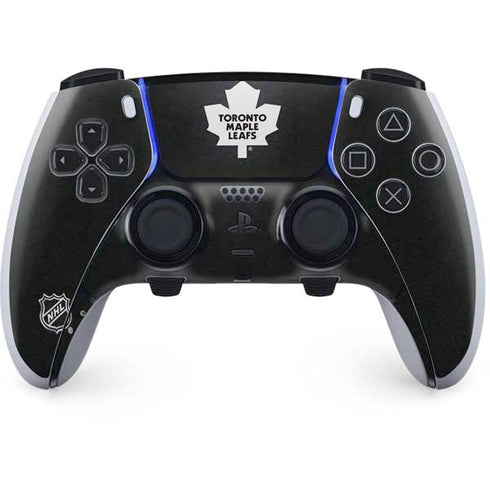 NHL Toronto Maple Leafs Black Background PS5 DualSense Edge Pro Controller Skin