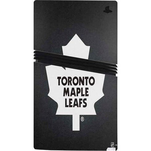 NHL Toronto Maple Leafs Black Background PS5 Pro Console Skin
