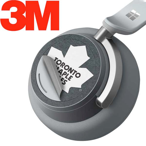 NHL Toronto Maple Leafs Black Background Surface Headphones Skin