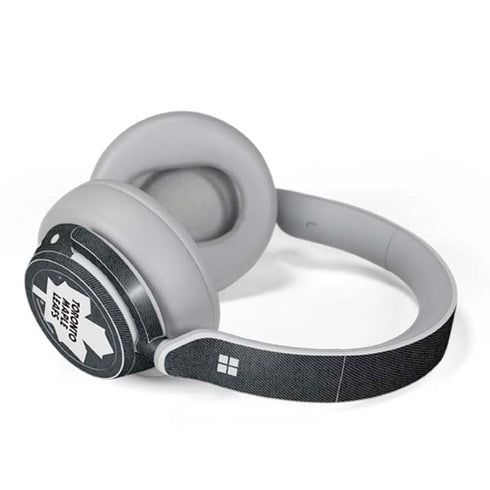 NHL Toronto Maple Leafs Black Background Surface Headphones Skin