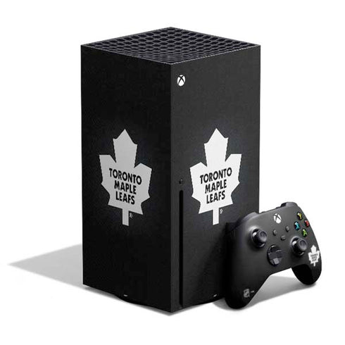NHL Toronto Maple Leafs Black Background Xbox Series X Bundle Skin