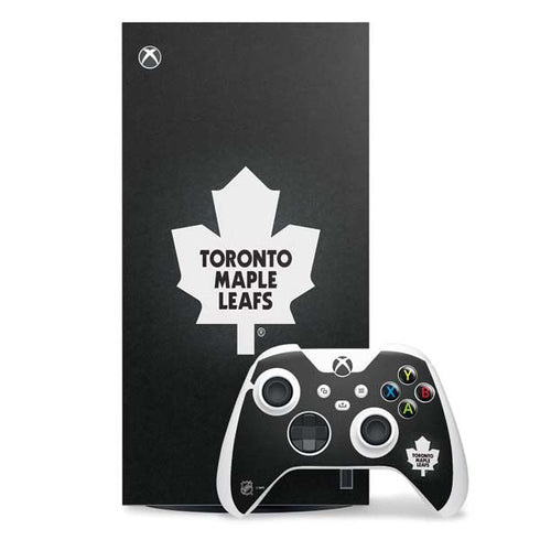 NHL Toronto Maple Leafs Black Background Xbox Series X Skins