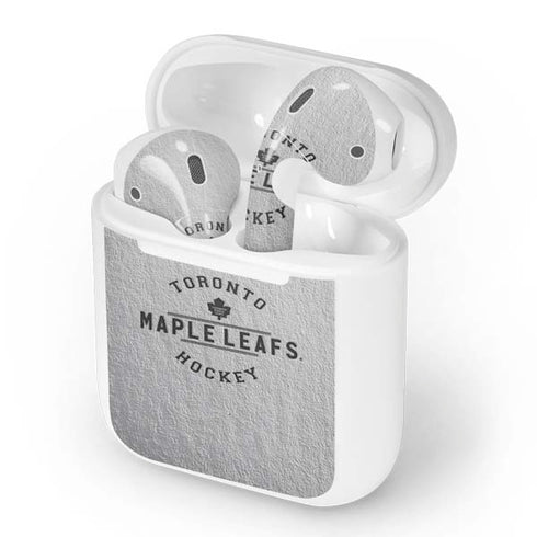 NHL Toronto Maple Leafs Black Text Apple AirPods Skin