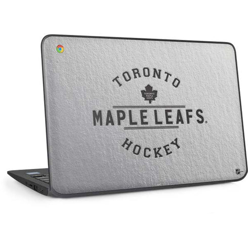 NHL Toronto Maple Leafs Black Text HP Chromebook Skin