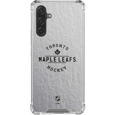 NHL Toronto Maple Leafs Black Text Galaxy A17 Clear Case