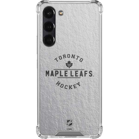 NHL Toronto Maple Leafs Black Text Galaxy S24 FE Clear Case