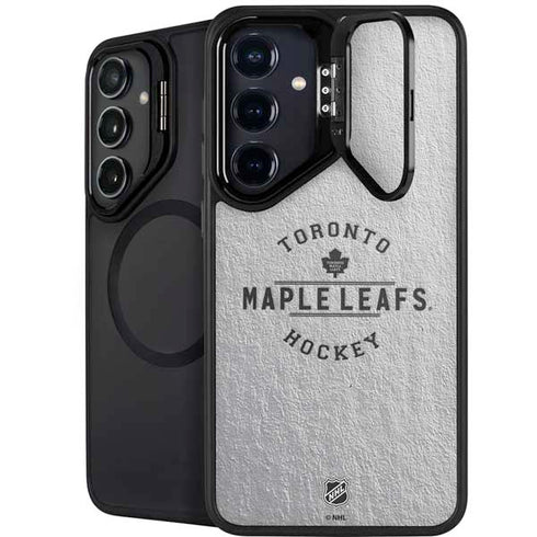 NHL Toronto Maple Leafs Black Text Galaxy S25 Kickstand Case