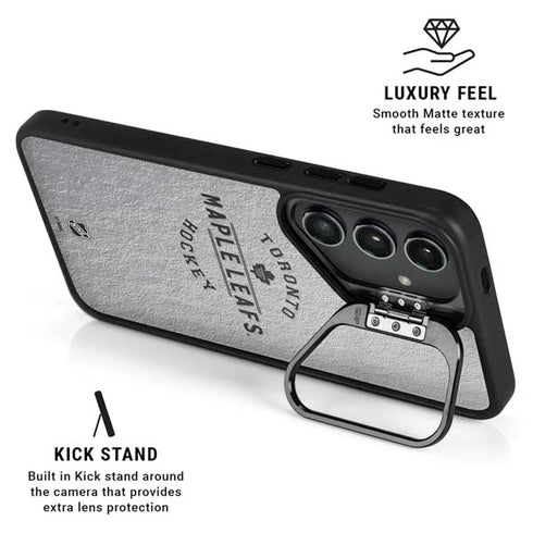 NHL Toronto Maple Leafs Black Text Galaxy S25 Kickstand Case